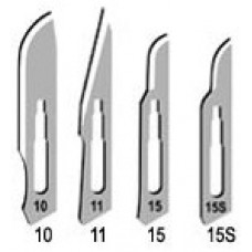 Surgeon Sterile Carbon Steel Scalpel Blades -  Suit Handle No.3 - 10 - 11 - 15 - Box of 100 